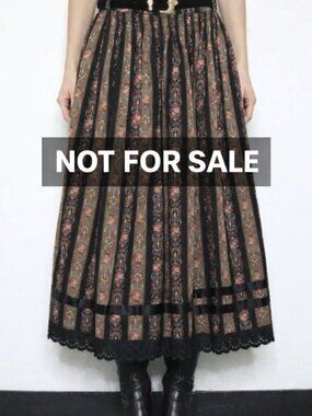 **NOT FOR SALE ** Vintage Rolf Kramer Floral Midi Skirt